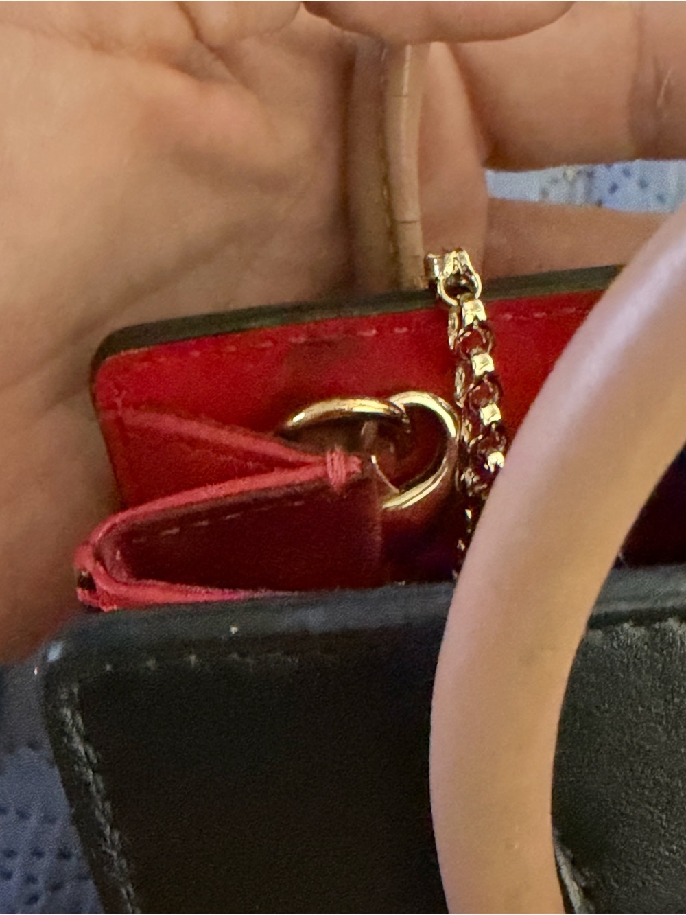 Christian Louboutin Black Leather Nano 2 Way Spike Paloma Tote - Picture 5 of 16
